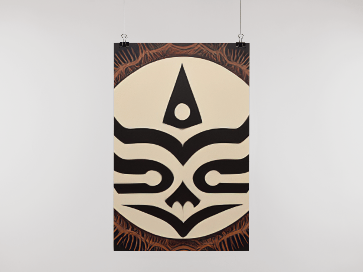 Nome do produto: Poster simbolo tribal 2