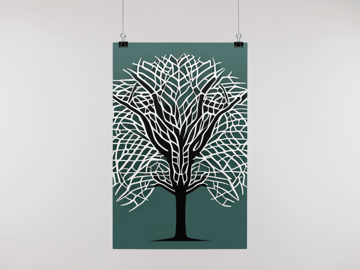 Nome do produto: Poster Arvore Tribal 4