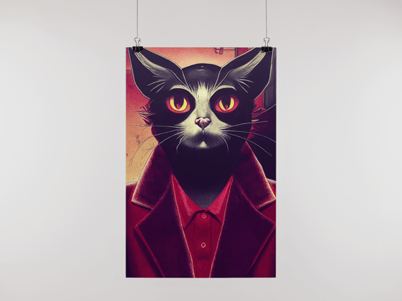 Poster Gato Mafioso
