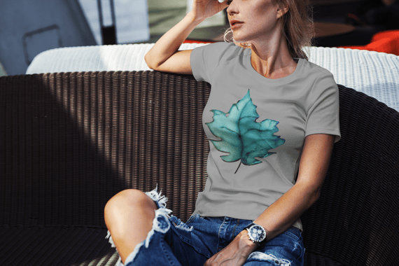 Camiseta Baby Long Folha