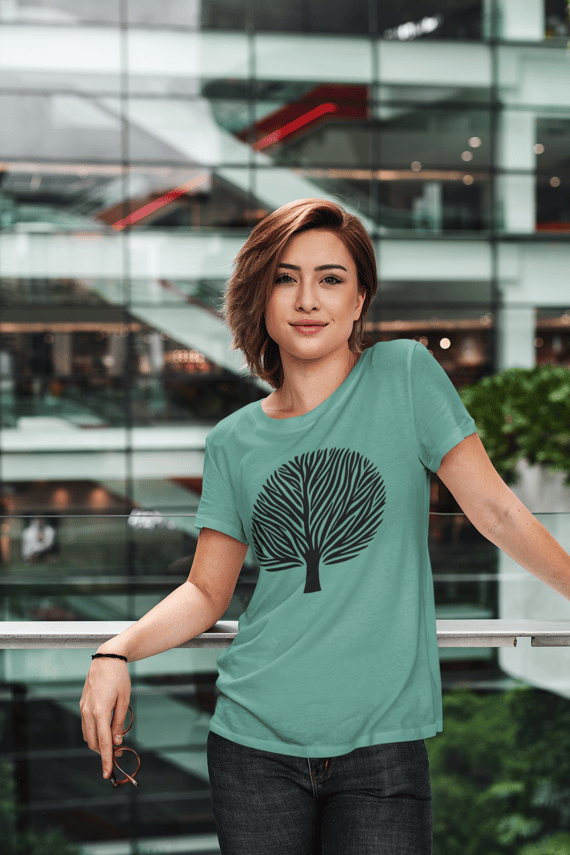 Camiseta Baby Long Arvore Tribal 1