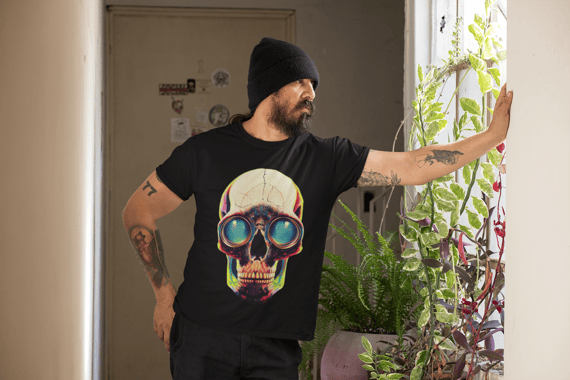 Camiseta Masculina Caveira 