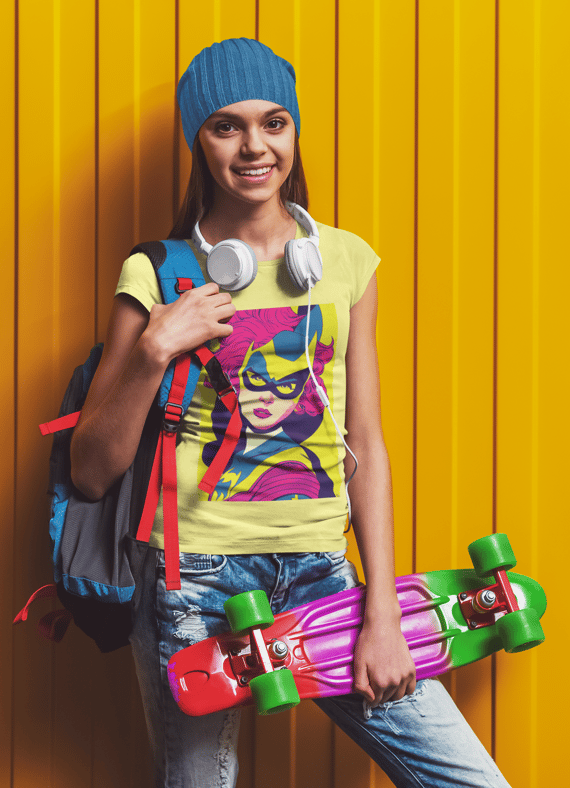 Camiseta Baby Long Batgirl