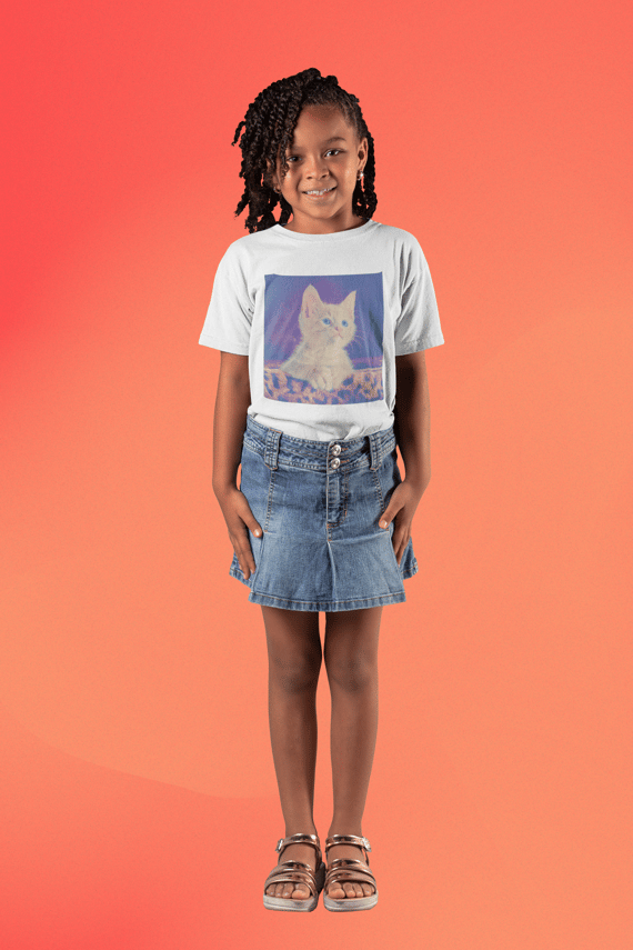 Camiseta Infantil Gatinho 1