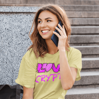 Nome do produto Camiseta Estonada Love Crypto CRY011-CE