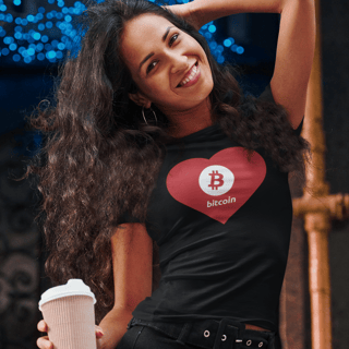 Baby Look Bitcoin Heart BTC032-BQ