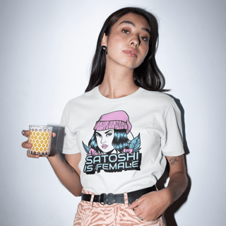 Nome do produto Camiseta Prime Satoshi Is Female DSN004-CP