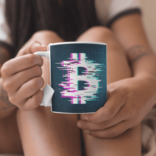 Nome do produto Caneca Bitcoin Glitch BTC015-CA