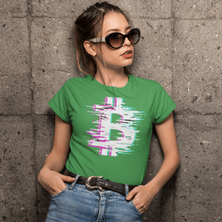Nome do produto Baby Look Bitcoin Glitch (W) BTC015-BQ