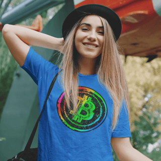 Nome do produto Camiseta Bitcoin Rainbow BTC043-CQ