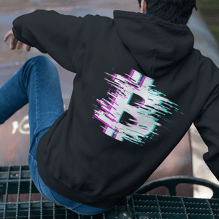 Nome do produto Moletom Ziper Bitcoin Glitch (W) BTC015-MZ