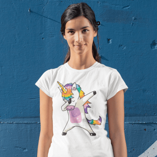 Nome do produto Baby Look Unicorn Meme HUM011-BQ