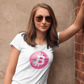Nome do produto Baby Look Bitcoin Pink Button BTC047-BQ