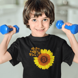 Nome do produto Camiseta Infantil Sunflower Coin BTC007-CI
