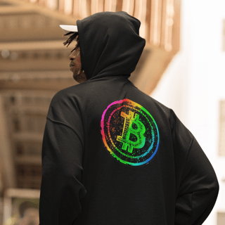 Nome do produto Moletom Ziper Bitcoin Rainbow BTC043-MZ