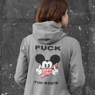Nome do produto Moletom Ziper Fuck The State (B) ANC012-MZ