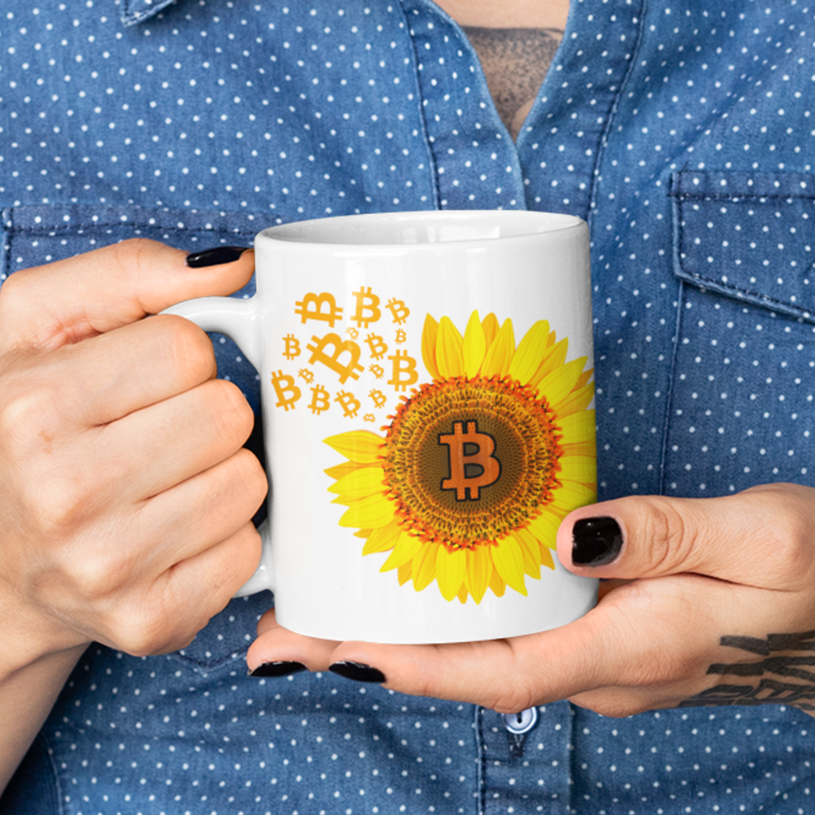 Caneca Sunflower Coin BTC007-CA