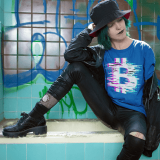 Nome do produto Camiseta Bitcoin Glitch (W) BTC015-CQ