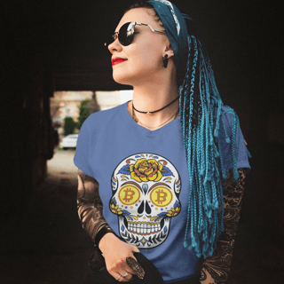 Baby Look Estonada Bitcoin Skull BTC029-BE