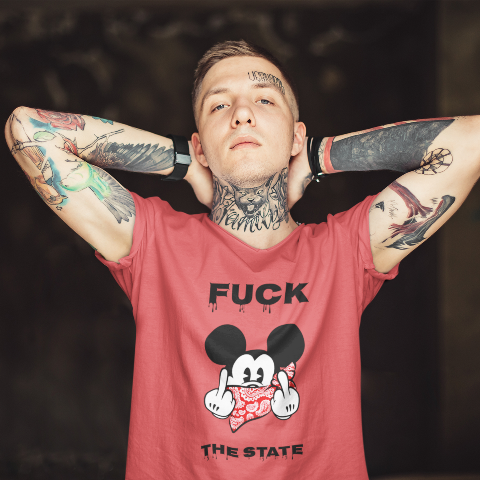 Camiseta Estonada Fuck The State (B) ANC012-CE