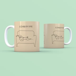 Nome do produto CANECA | A dona do sofá