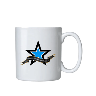 Caneca Branca Cerâmica Astros Basketball 