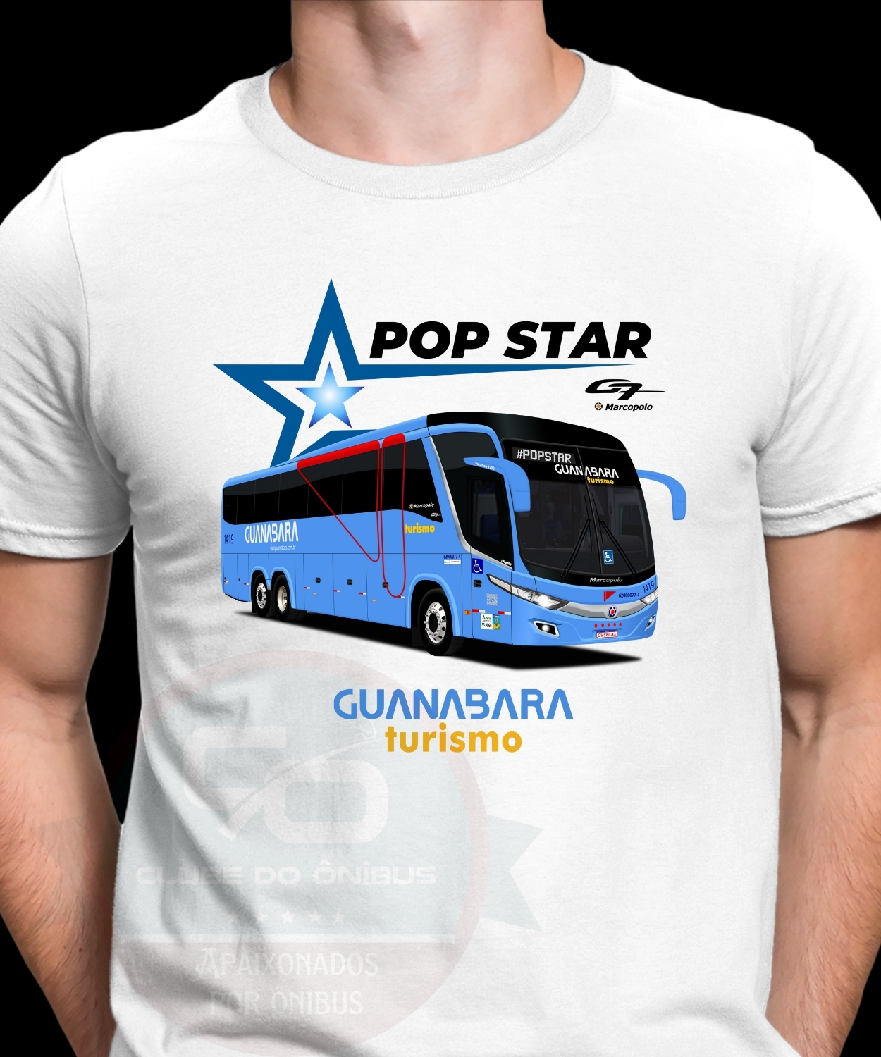 CAMISETA ÔNIBUS GUANABARA TURISMO POPSTAR