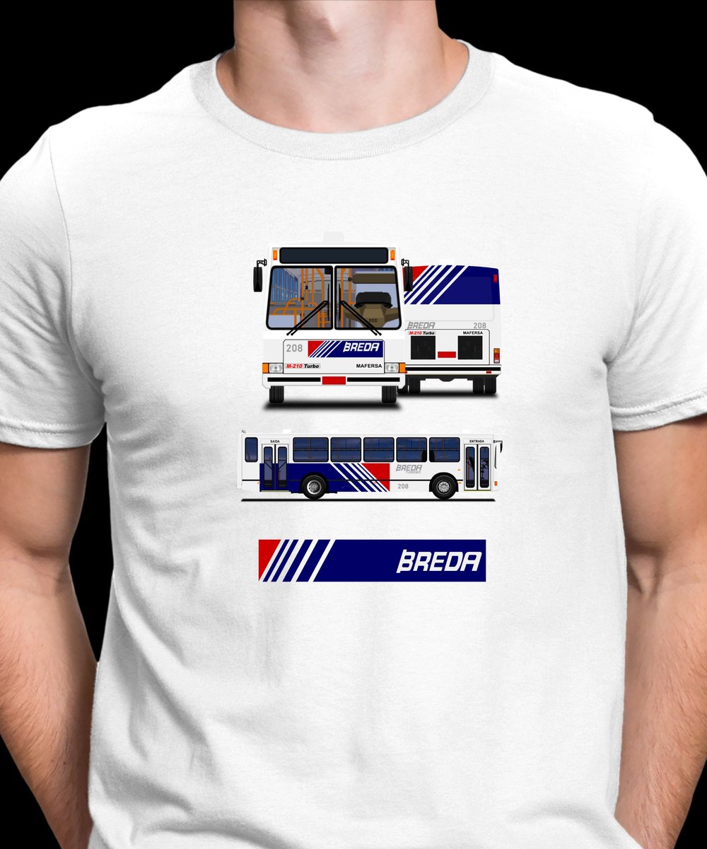 Nome do produto: CAMISETA ÔNIBUS BREDA MAFERSA M210 TURBO