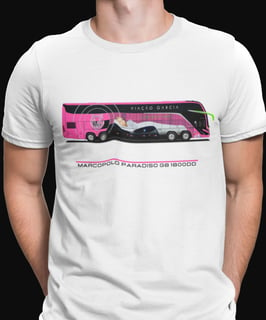 CAMISETA ÔNIBUS VIAÇÃO GARCIA ROSA MARCOPOLO G8 