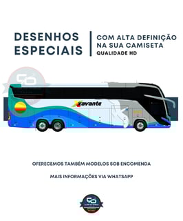 Nome do produto CAMISETA ÔNIBUS VIAÇÃO XAVANTE MARCOPOLO G8