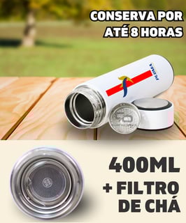 Nome do produto GARRAFA TÉRMICA PLUMA INTERNACIONAL LOGOTIPO 