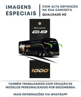 Nome do produto CAMISETA ÔNIBUS VIAÇÃO GARCIA MARCOPOLO G8 1000
