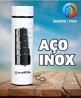 Nome do produto GARRAFA TÉRMICA BUSSCAR EVOLUÇÃO VISSTA BUSS