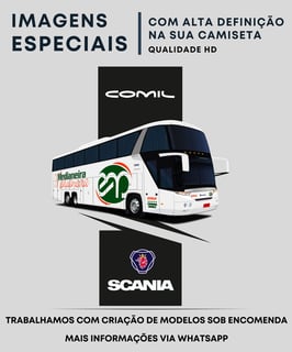 Nome do produto CAMISETA VIAÇÃO MEDIANEIRA COMIL CAMPIONE HD SCANIA