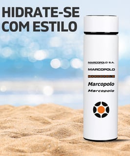 Nome do produto GARRAFA TÉRMICA MARCOPOLO LOGOTIPO