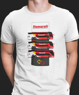 CAMISETA ÔNIBUS FAMÍLIA DOUBLE DECKER EXPRESSO ITAMARATI 