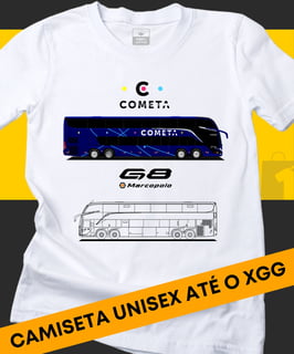 Nome do produto CAMISETA ÔNIBUS VIAÇÃO COMETA MARCOPOLO G8