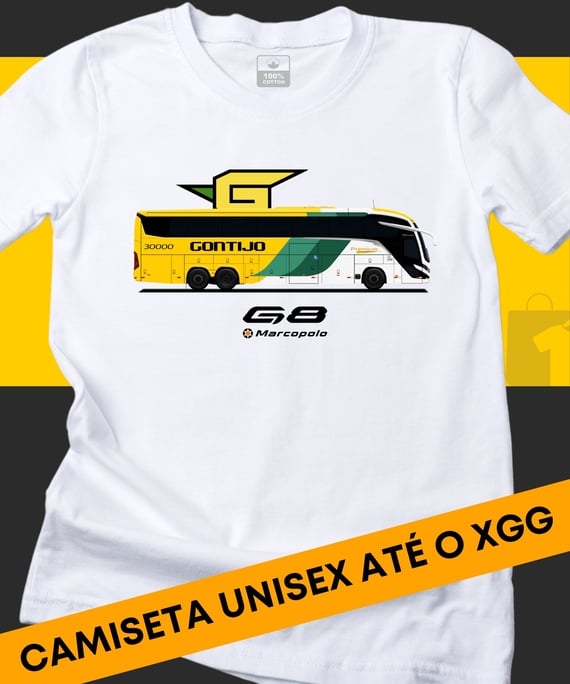 CAMISETA ÔNIBUS MARCOPOLO G8 GONTIJO 