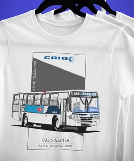 CAMISETA ÔNIBUS VIAÇÃO 1001 CAIO ALPHA