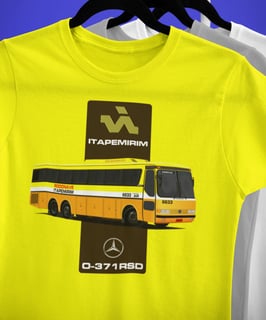 CAMISETA ÔNIBUS VIAÇÃO ITAPEMIRIM RODONAVE MONOBLOCO MERCEDES BENZ O-371RSD