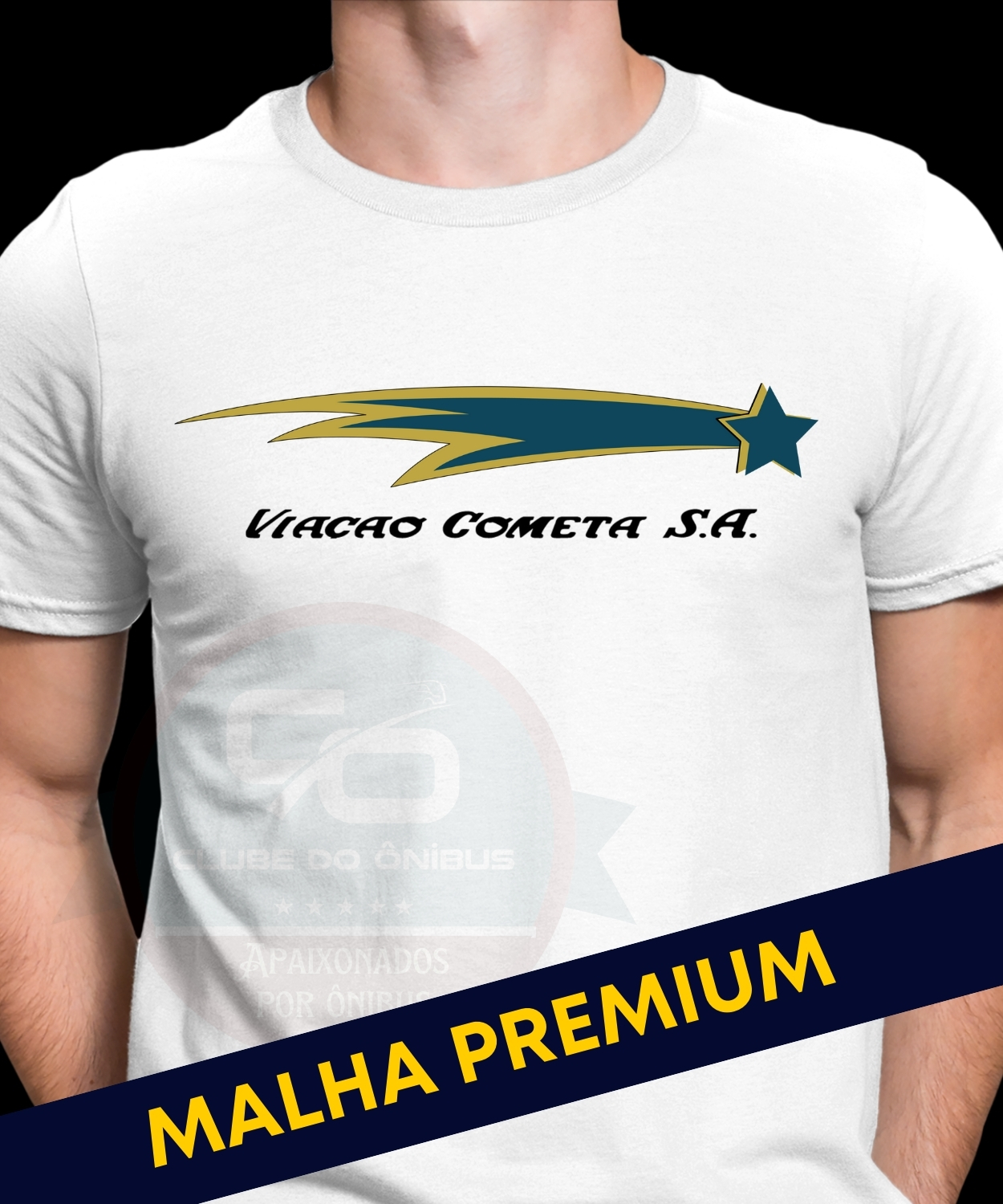 CAMISETA VIAÇÃO COMETA LOGOTIPO ESTRELÃO 