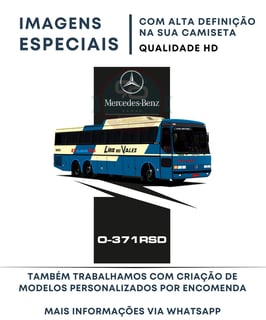 Nome do produto CAMISETA ÔNIBUS LIRIO DOS VALES MONOBLOCO MERCEDES BENZ