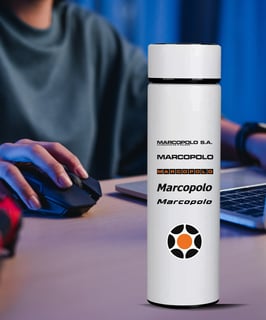 Nome do produto GARRAFA TÉRMICA MARCOPOLO LOGOTIPO