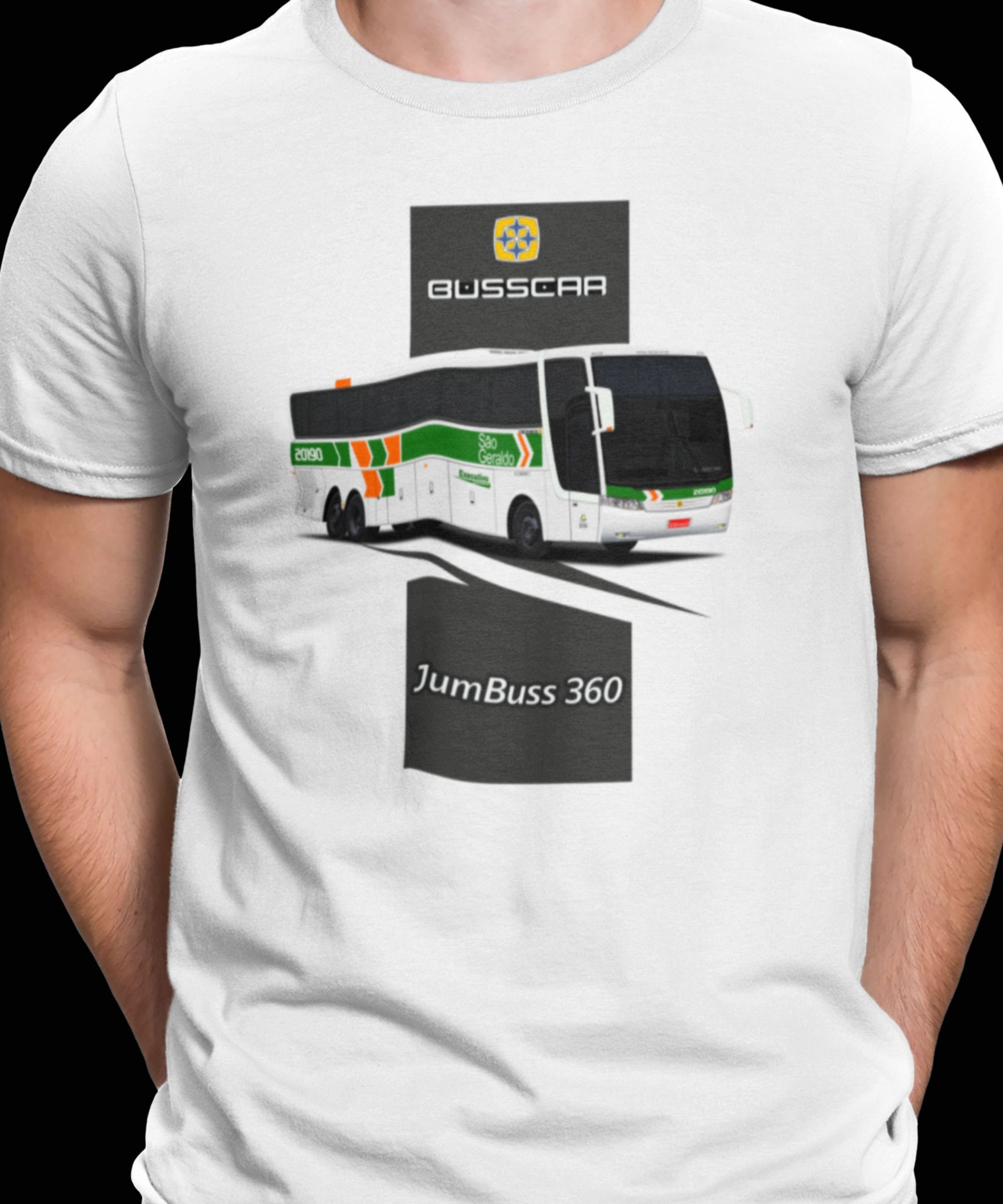 CAMISETA ÔNIBUS VIAÇÃO SÃO GERALDO BUSSCAR VISSTA BUSS 3D