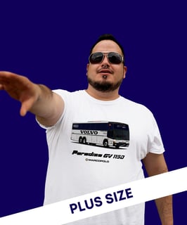 CAMISETA VOLVO B10M MARCOPOLO PARADISO GV 1150 PLUS SIZE 