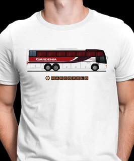 CAMISETA ÔNIBUS GARDENIA MARCOPOLO PARADISO GV 1150 VOLVO B10M