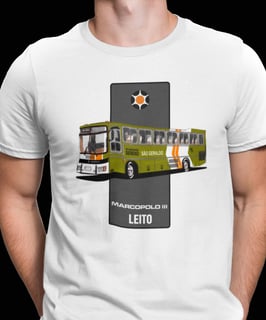 CAMISETA ÔNIBUS VIAÇÃO SÃO GERALDO LEITO SERENO MARCOPOLO III