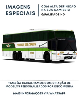 Nome do produto CAMISETA ÔNIBUS PRINCESA DOS CAMPOS 