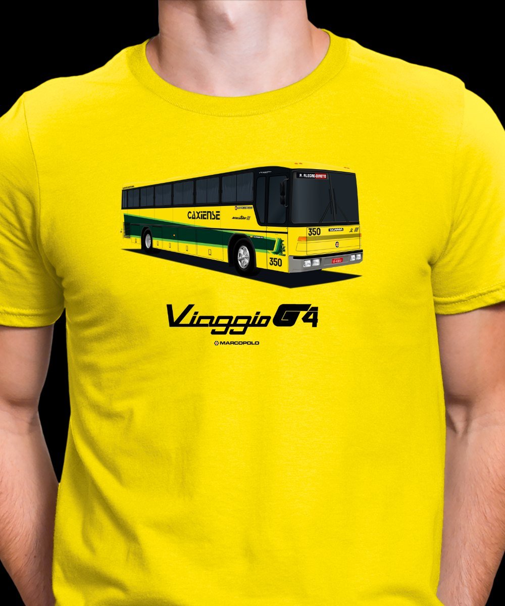 CAMISETA ÔNIBUS EXPRESSO CAXIENSE MARCOPOLO G4