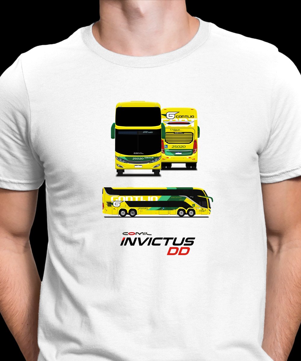 Nome do produto: CAMISETA ÔNIBUS GONTIJO COMIL CAMPIONE INVICTUS DD 2023